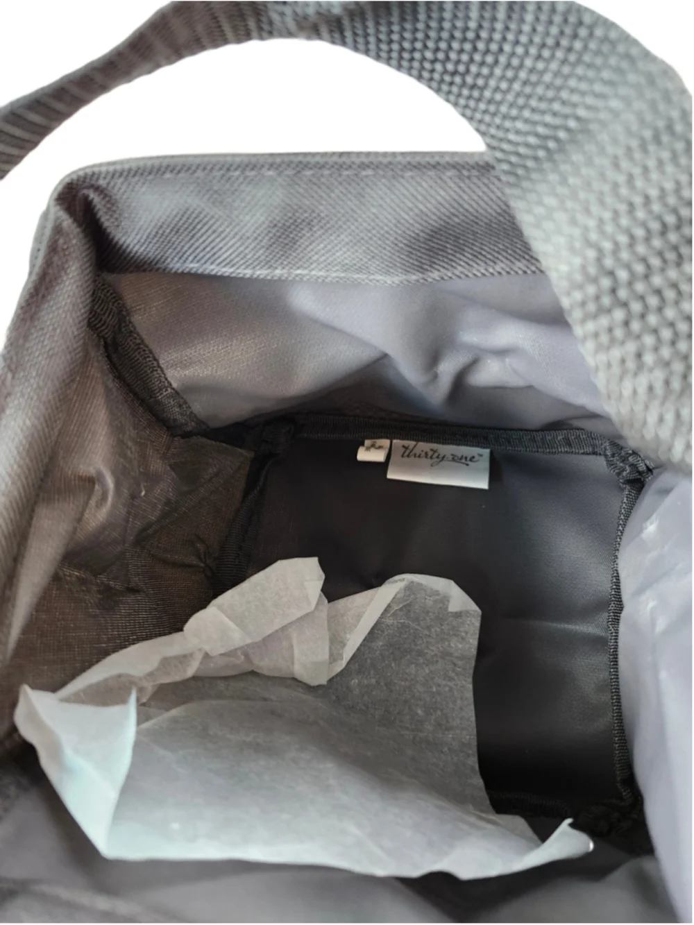 Thirty-One Littles Carry-All Caddy Charcoal Gray Bicycle NWT